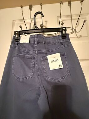 Zenana Outfitters High-Rise Jeans in Dusty Lavender Blue